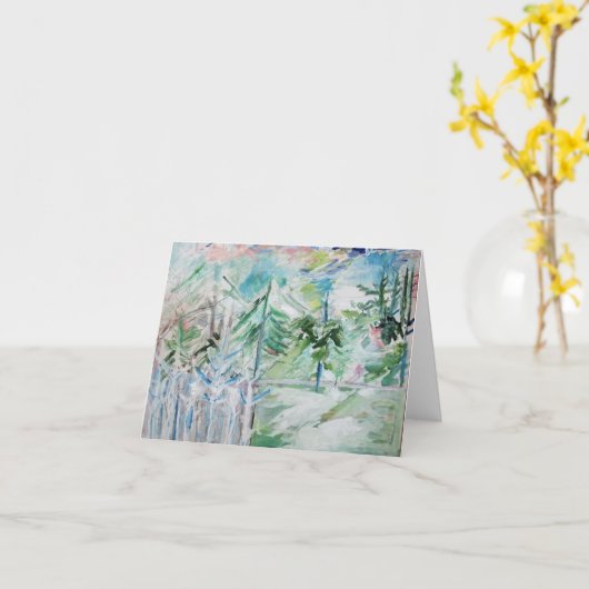 Eerste sneeuw op NewBridge Kaart (Gele Bloem)