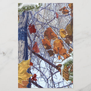 Eerste sneeuw Winter Camouflage Print Flyer
