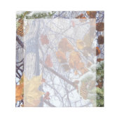 Eerste Sneeuw Winter Camouflage Stijl Notitieblok (Voorkant)