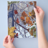 Eerste sneeuw winter camouflageprint flyer (Hand)