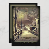 Eerste Sneeuwdagkaart Feestdagenkaart (Voorkant / Achterkant)