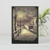 Eerste Sneeuwdagkaart Feestdagenkaart (Staand voorkant)