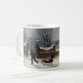 Eerste sneeuwkerscène koffiemok (Voorkant links)