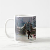 Eerste sneeuwkerscène koffiemok (Links)