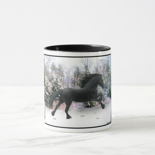 "Eerste sneeuwrun" Mok (Midden)