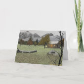 Eerste Sneeuwval Feestdagen Kaart (Voorkant)