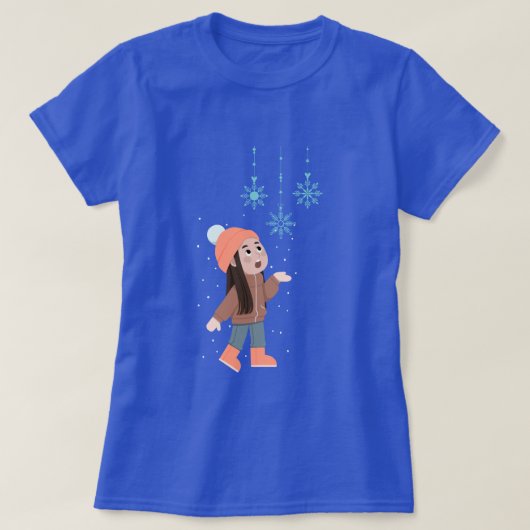Eerste sneeuwval t-shirt (Design voorkant)