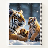 Eerste sneeuwval van de tijgerwelpen notitieboek (Achterkant)