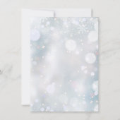 Eerste Sneeuwvlokken Baby Shower Gedicht met Groen Bedankkaart (Achterkant)