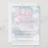 Eerste sneeuwvlokken Baby shower / Sprinkle / Coup Kaart (Voorkant)