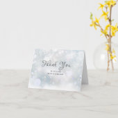 Eerste sneeuwvlokken Dank je Kaart (Gele Bloem)