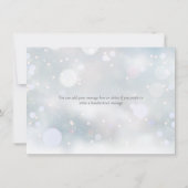 Eerste Sneeuwvlokken Dank je wel Bedankkaart (Achterkant)