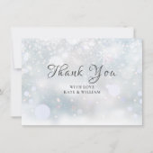 Eerste Sneeuwvlokken Dank je wel Bedankkaart (Voorkant)