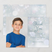 Eerste Sneeuwvlokken Eerste Heilige Communie Bedankkaart (Voorkant / Achterkant)