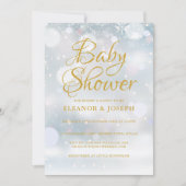 Eerste Sneeuwvlokken Koppels Baby shower / Sprinkl Kaart (Voorkant)