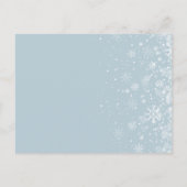 Eerste sneeuwvlokken Sparen de Kaart van de Datum (Achterkant)