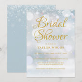 Eerste sneeuwvlokken vrijgezellenfeest kaart (Voorkant / Achterkant)