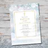 Eerste sneeuwvlokken Winter Baptism Christening In Kaart