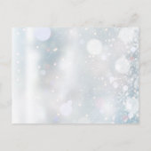 Eerste sneeuwvlokken Winter doop doop Uitnodiging Briefkaart (Achterkant)