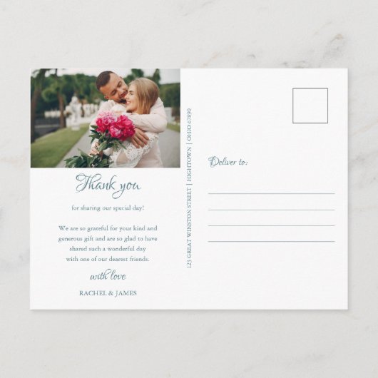 Eerste sneeuwvlokken Winter Weddenschap Foto bedan Briefkaart (Achterkant)