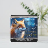 Eerste Sneeuwvos jaarlijkse Kerstfeest Kaart (Staand voorkant)