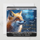 Eerste Sneeuwvos jaarlijkse Kerstfeest Kaart (Voorkant)