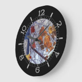 Eerste sneeuwwinter-camouflage-stijldiaal grote klok (Hoek)