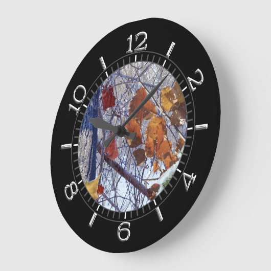 Eerste sneeuwwinter-camouflage-stijldiaal grote klok (Hoek)