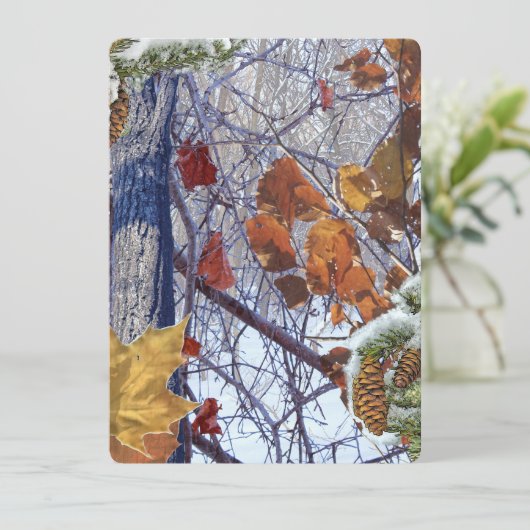 Eerste sneeuwwintercamouflage afdrukken (Staand voorkant)