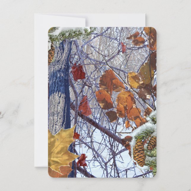 Eerste sneeuwwintercamouflage afdrukken (Voorkant)