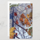 Eerste sneeuwwintercamouflage afdrukken briefpapier (Voorkant / Achterkant)