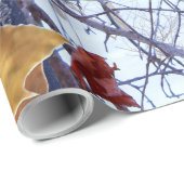 Eerste sneeuwwintercamouflage afdrukken cadeaupapier (Rol Hoek)