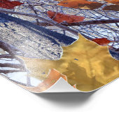 Eerste sneeuwwintercamouflage afdrukken foto afdruk (Hoek)