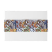 Eerste sneeuwwintercamouflage afdrukken uitnodigingen wikkel (Achterkant Voorbeeld)