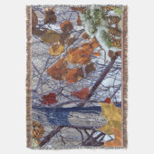 Eerste sneeuwwintercamouflage-decor deken (Voorkant Verticaal)