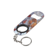 Eerste sneeuwwintercamouflage-decor sleutelhanger flessenopener (Achterkant Gekanteld)