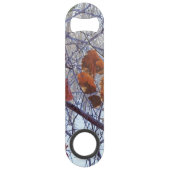 Eerste sneeuwwintercamouflage-decor speed flessenopener (Achterkant)