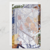 Eerste sneeuwwintercamouflage stijl briefpapier (Voorkant / Achterkant)