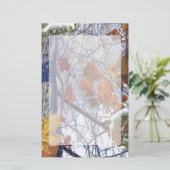 Eerste sneeuwwintercamouflage stijl briefpapier (Staand voorkant)