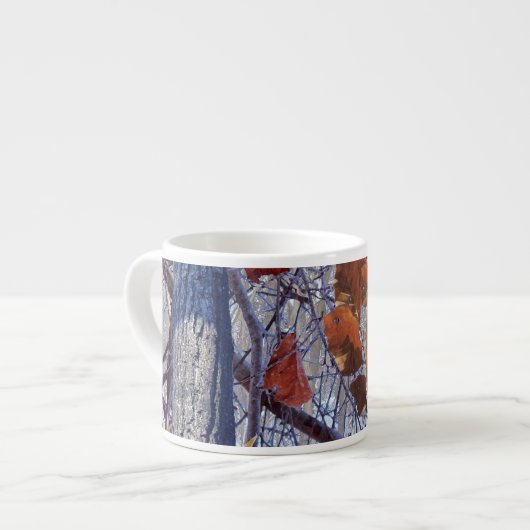 Eerste sneeuwwintercamouflage stijl espresso kop (Links)