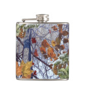 Eerste sneeuwwintercamouflage stijl heupfles (Voorkant)