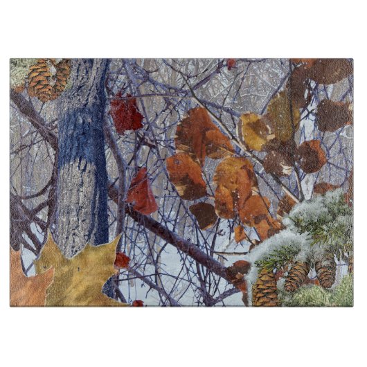 Eerste sneeuwwintercamouflage stijl snijplank (Voorkant)