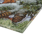 Eerste sneeuwwintercamouflage stijl snijplank (Hoek)