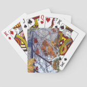 Eerste sneeuwwintercamouflage stijl speelkaarten (Achterkant)