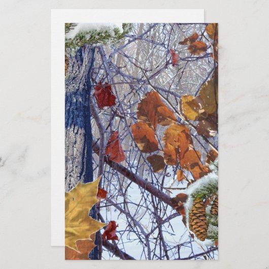 Eerste sneeuwwintercampagne briefpapier (Voorkant / Achterkant)