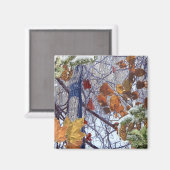 Eerste sneeuwwintercampagne magneet (Voorkant / Achterkant)