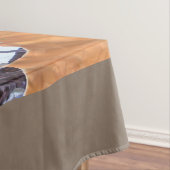 Eerste sneeuwwinterscène Camouflage schilderen Tafelkleed (Voorbeeld)