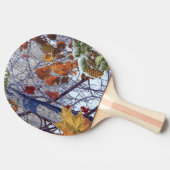 Eerste sneeuwwinterscène Camouflage schilderen Tafeltennisbatje (Zijkant)