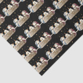 Eerste snowel Snowman tissuepapier (Detail)