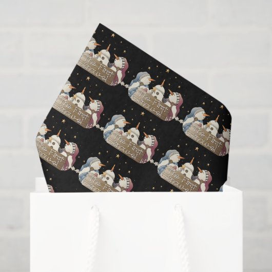 Eerste snowel Snowman tissuepapier (Cadeauzakje)